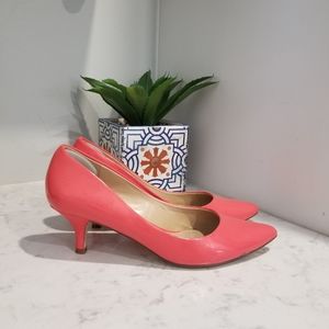 👠ALDO BRIGHT SALMON HEELS